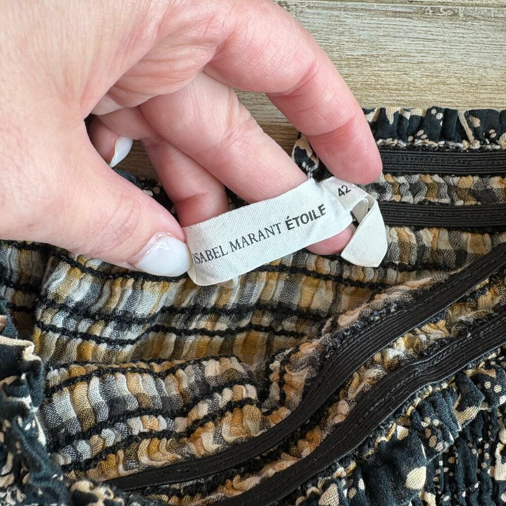 Isabel Marant Etoile Boho Mini Skirt Paisley Size EU 42 - Picture 2 of 5
